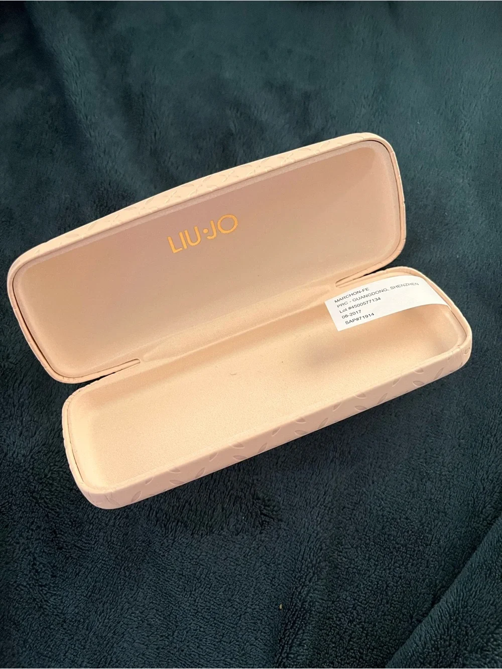 Liu Jo Light Pink Embossed Sunglasses Case